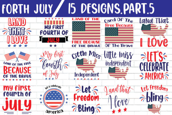 4th of July Graphics for Independent Business Print Templates