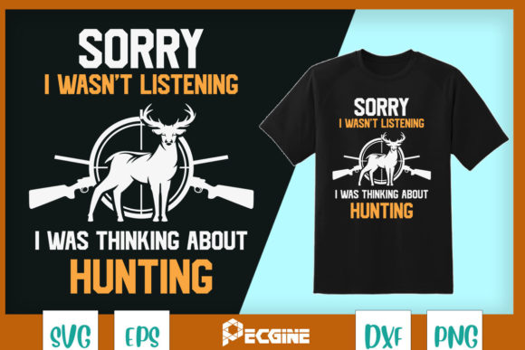 A Bold Deer Hunter Graphic for T-Shirt and Craft Designs