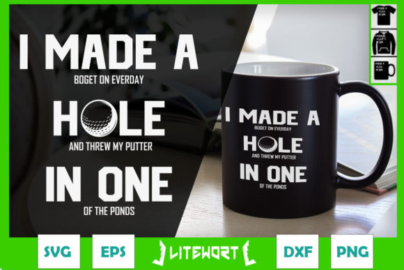 A Designer's Review: Hole in One Golf Gag Graphics for Crafts