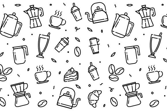 A Designer's Take on Coffee Time Doodle Graphics
