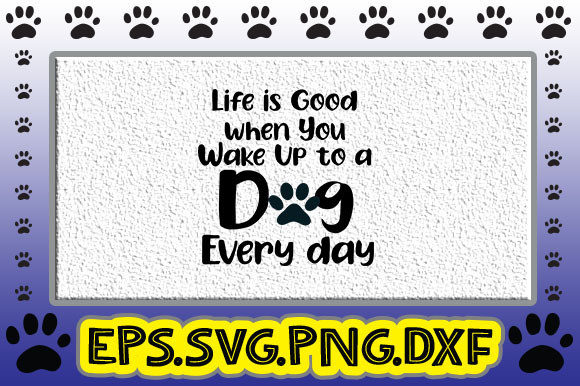 A Dog Typography Graphic for Crafting Joy