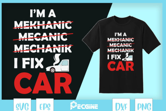 A Mechanic’s Wit: Graphics for Casual T-Shirt Designs