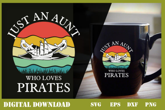A Pirate-Themed Design Asset for Modern Graphics and Print Templates
