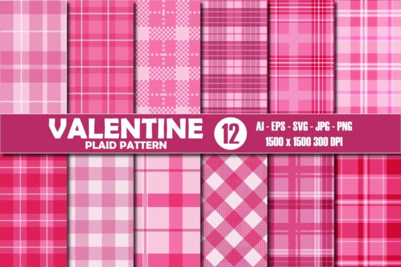 A Valentine Plaid Pattern for Branding & Graphics
