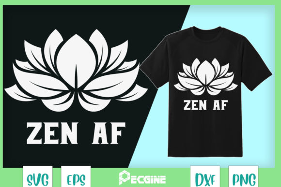 A Zen Lotus Flower Graphic for Elevated Editorial Design