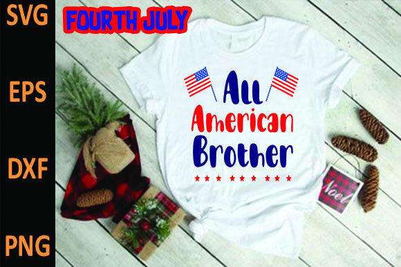 All American Brother: A Bold Graphic for Patriotic Branding
