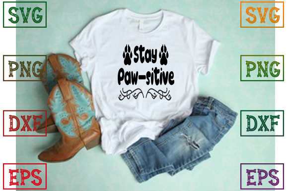 Crafting with Stay Paw-sitive: A Dog Typography Design for Handmade Graphics