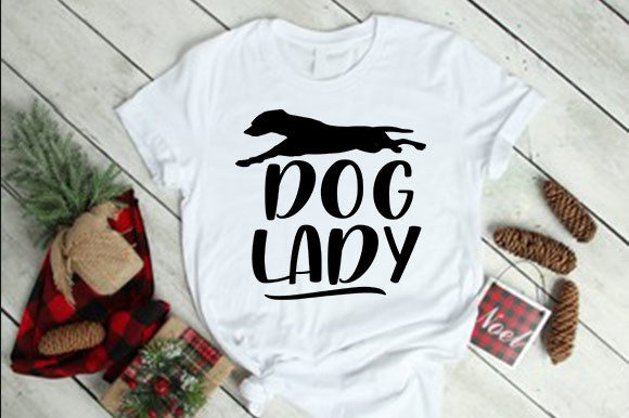 Dog Lady: A Graphic Asset for T-Shirt and Product Designs
