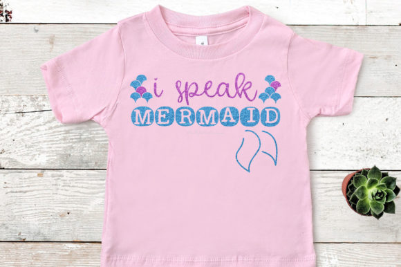 I Speak Mermaid: A Graphic Asset for Crafts & Summer Branding