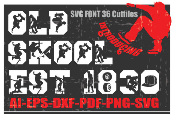 Old Skool Est.1830 Font: A Graphics Asset for Crafts & Merch
