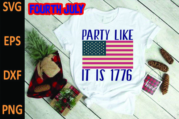 Party Like It is 17761: A Versatile Graphic Design Asset for T-Shirt Designs