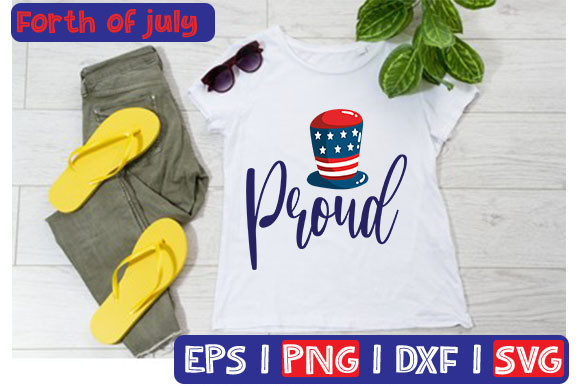 Proud Graphics: A Bold T-Shirt Design for Patriotic Product Collections