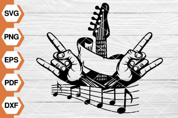 Rock Music Graphics for Product Collections