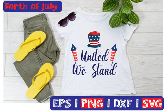 United We Stand: A Powerful Graphic for Patriotic T‑Shirt Designs