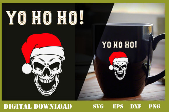 Yo Ho Ho Pirate Santa: A Festive Graphics Asset for Print Templates